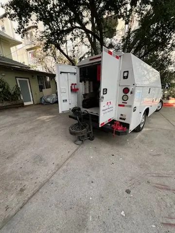 Magnet Plumbing service vehicle on-site for Slab Leak Repair in Verde Village